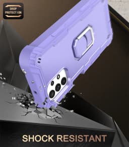 for Samsung Galaxy A12 A32 A52 A72 5G Case, Military Grade Protective Phone Case Cover with Ring Kickstand for Galaxy A52 5G
