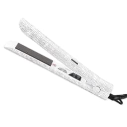Hair Straightener Curler Bling Diamond Flat Iron Rhinestone Straightening Irons Professional High Heat 470℉ Salon Styling Tools