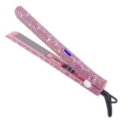 Hair Straightener Curler Bling Diamond Flat Iron Rhinestone Straightening Irons Professional High Heat 470℉ Salon Styling Tools