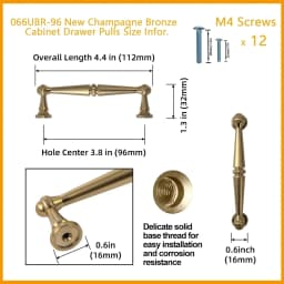 American Style Traditional Vintage Antique Brass Cabinet Handles Kitchen Cupboard Pulls Drawer Knobs for Furniture Hardware