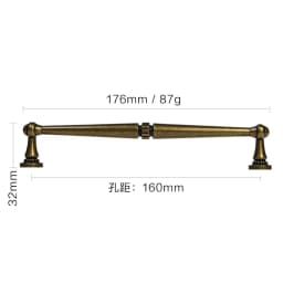 American Style Traditional Vintage Antique Brass Cabinet Handles Kitchen Cupboard Pulls Drawer Knobs for Furniture Hardware