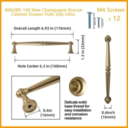 American Style Traditional Vintage Antique Brass Cabinet Handles Kitchen Cupboard Pulls Drawer Knobs for Furniture Hardware