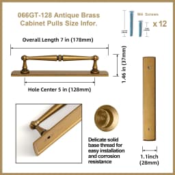 American Style Traditional Vintage Antique Brass Cabinet Handles Kitchen Cupboard Pulls Drawer Knobs for Furniture Hardware