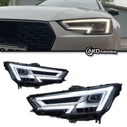 AKD Car Styling for Audi A4 B9 Headlights 2017-2020 A4L LED Headlight Projector Lens DRL Head Lamp Automotive Accessories