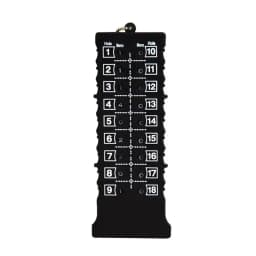 18 Holes Golf scorecard Portable Golf Stroke Counter Golf Score Card Counter for Golf Sport Scorer Mark Indicator Tool With Key