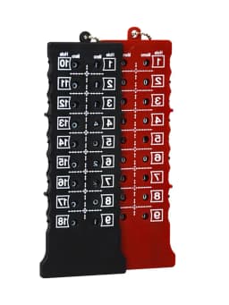 18 Holes Golf scorecard Portable Golf Stroke Counter Golf Score Card Counter for Golf Sport Scorer Mark Indicator Tool With Key