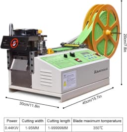 450W Automatic Computerized Rope Cutting Machine Cold and Hot Zipper Cutting Ribbon Cutting Webbing Machine Elastic Band