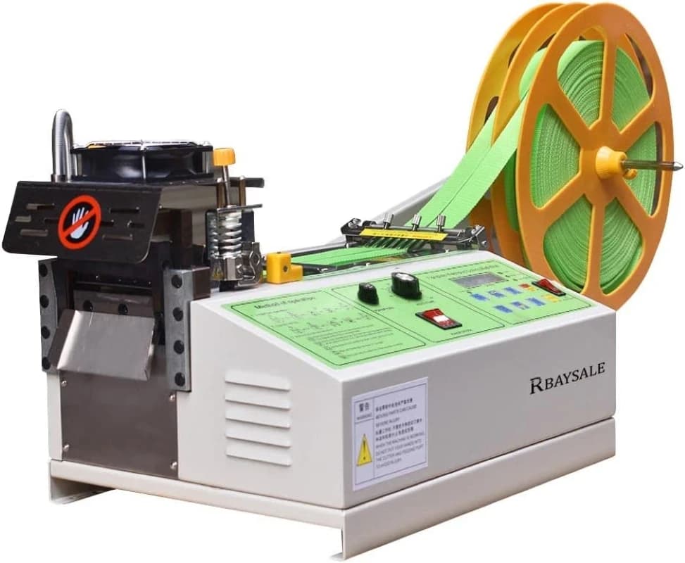 450W Automatic Computerized Rope Cutting Machine Cold and Hot Zipper Cutting Ribbon Cutting Webbing Machine Elastic Band