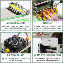 450W Automatic Computerized Rope Cutting Machine Cold and Hot Zipper Cutting Ribbon Cutting Webbing Machine Elastic Band