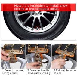 Winter Universal Car Tire Snow Chain Durable Manganese Automobile Snow Tire Anti-skid Tires Chain Tool Emergency Car Accessories