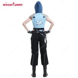 Miccostumes Black Cosplay Costume Unisex Sportswear Outfits with Belts Gloves