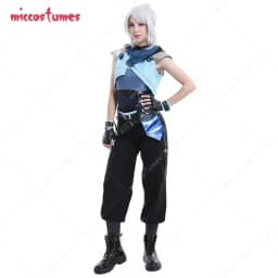 Miccostumes Black Cosplay Costume Unisex Sportswear Outfits with Belts Gloves