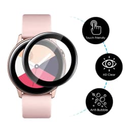 Soft Glass For Samsung Galaxy Watch 4 44mm 40mm smart watch 3D HD All-around Protector Galaxy Active 2 Screen Protector Film