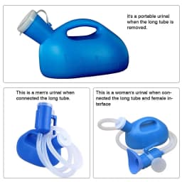 2000ml Blue White Portable Pee Urine Bottle Plastic Urinal Toilet Aid Bottle Man Woman Toilet Supply For Outdoor Camping Car