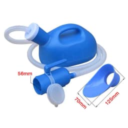 2000ml Blue White Portable Pee Urine Bottle Plastic Urinal Toilet Aid Bottle Man Woman Toilet Supply For Outdoor Camping Car