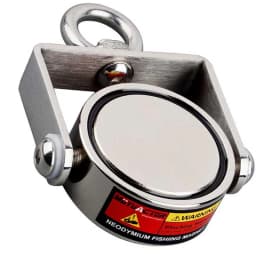 400lbs 600lbs Rotatable Two Side Three Sides Fishing Magnet Kit Strong Combined 1200lb Neodymium Rectangle Magnets Durable Rope