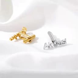 Customized Name Cufflinks for Women Personalized Gold color Stainless Steel Men's French Shirt Cufflinks Christmas Gifts For Men