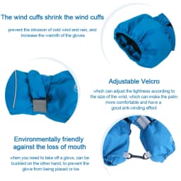 Winter Gloves Kids Boys Girls Childern Waterproof Windproof Mittens Cycling Bicycle Bike Outdoor Camping Sports Ski Warm Gloves
