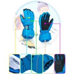 Winter Gloves Kids Boys Girls Childern Waterproof Windproof Mittens Cycling Bicycle Bike Outdoor Camping Sports Ski Warm Gloves