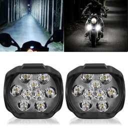 2PCS Motorcycle Lights 18w 9LED Electric Headlight 1000 Luminous LED Foglights For Cars Motorcycles Trucks Accessories