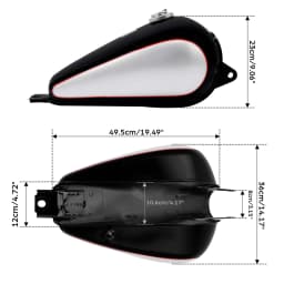 Motorcycle Fuel Gas Tank 3.4 gallons For Honda CMX 250 CMX250 Rebel 1985-2016