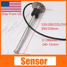 0-190ohm 240-33ohm Fuel Level Sensor Water Level Sensor 150MM 200MM 225MM 250MM 300MM 350MM Fuel Level Indicator Boat Car Truck