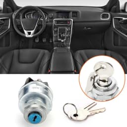 Premium Materials Ignition Switch Lock Universal Ignition Switch Lock With 2 Keys 3 Positions Car Replaceable Accessories