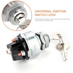 Premium Materials Ignition Switch Lock Universal Ignition Switch Lock With 2 Keys 3 Positions Car Replaceable Accessories