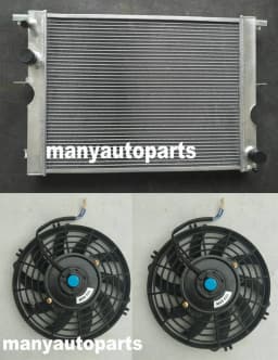 Aluminum radiator + Fans For TOYOTA LAND ROVER DISCOVERY II 2.5 TD5 1999-2004 2003