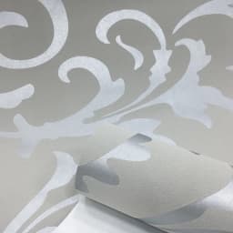 Victorian Damask Embossed Wallpaper Roll, Wall Coverings, Silver Floral, Luxury, Loquat Leaf, Home Decor