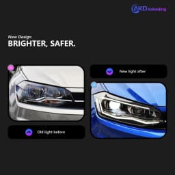 AKD Head Lamp for VW Polo LED Headlight 2019-2022 Headlights POLO DRL Turn Signal High Beam Angel Eye Projector Lens