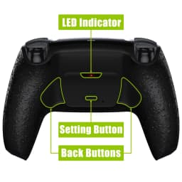 eXtremeRate Back Paddles Remappable Rise Remap Kit, Upgrade Board Back Shell Back Buttons for ps5 Controller BDM-010 & BDM-020