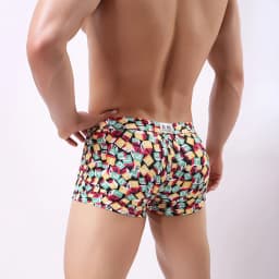 New Summer Swim Trunks Men's Swimwear Swimsuit Maillot De Bain Boy Swim Suits Boxer Shorts Swimming Surf Beach Wear#A