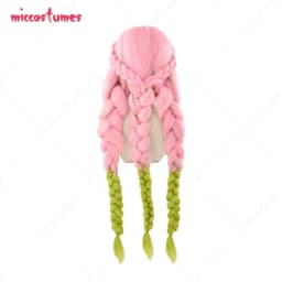 Women's Anime Green Pink Gradient Color Cosplay Wig