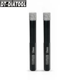DT-DIATOOL 2pcs/set Dry Vacuum Brazed multi-purpose Mini Diamond Drill Core Bits Drilling Hole Saw Hexagon Shank Core Hole Bits