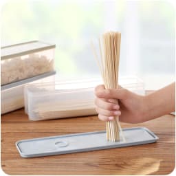 Round Spaghetti Storage Box with Dispensing Outlet Cutlery, Noodle Case, Chopsticks, Nut Seeds Boxes, Multifunction, 30cm