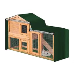 Rabbit Hutch Cover Farm Animal Cage Windproof Cover Pet Bunny Cage Dust Cover Waterproof Dust Cover Easy Cleaning Cage Accessory