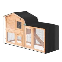Rabbit Hutch Cover Farm Animal Cage Windproof Cover Pet Bunny Cage Dust Cover Waterproof Dust Cover Easy Cleaning Cage Accessory