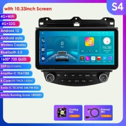 6115 Carplay Android 14 Car radio For Honda ACCORD 7 2003-2007 Autoradio Multimedia player GPS 360 Camera Screen by Snapdragon
