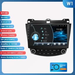 6115 Carplay Android 14 Car radio For Honda ACCORD 7 2003-2007 Autoradio Multimedia player GPS 360 Camera Screen by Snapdragon
