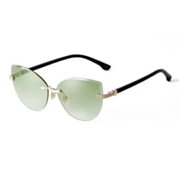 Vintage Cat Eye Rimless Sunglasses Women Brand Frameless Gradient Cut Lens Shade Eyewear Trendy Oversized Men Sun Glasses Female