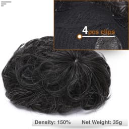 S-noilite 16x19cm Men Toupee Human Hair Replacement System Hair Toppers Hairpiece 4Inch Hair Wig Extensions Male Hair Prosthesis