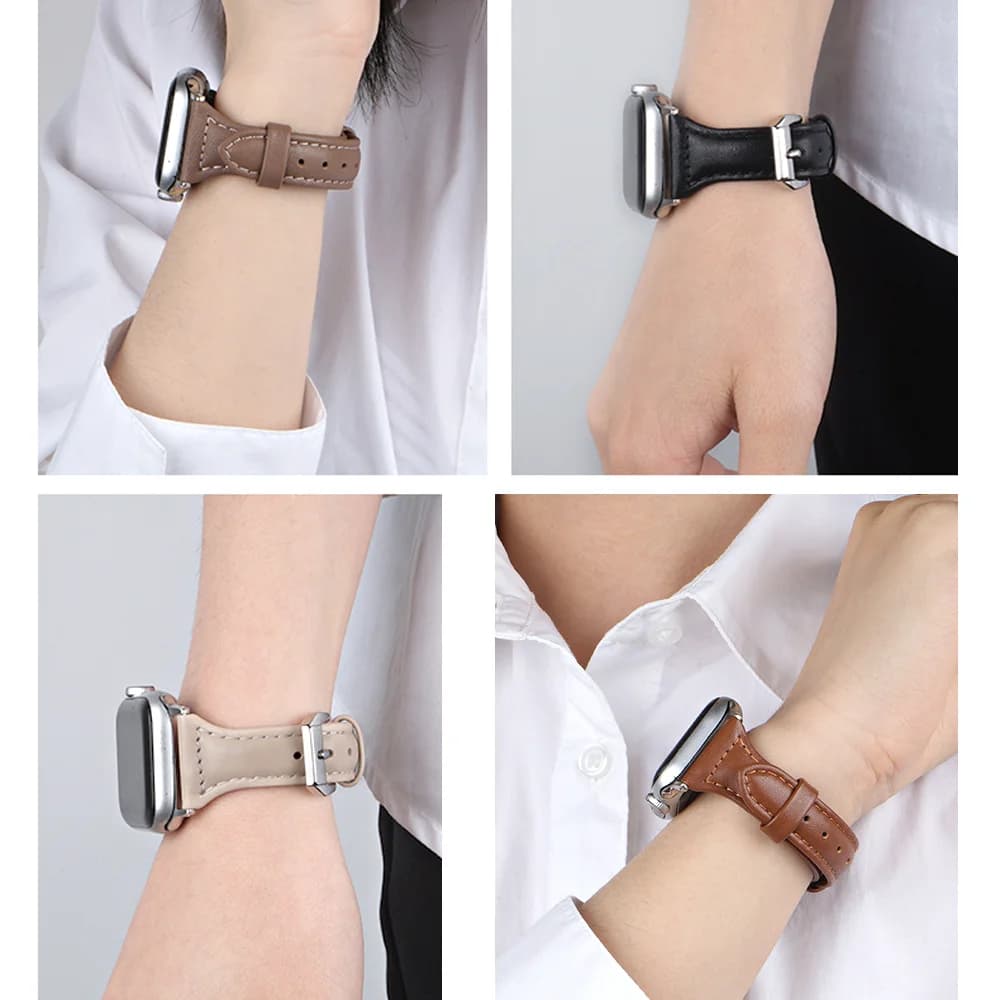 Genuine Leather strap for apple watch series 7 6 se 5 4 3 wristband bracelet correa iwatch band 42mm 38mm 44mm 40mm 45mm 41mm
