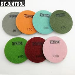 3set/63pcs Dia 4"/100mm Resin Bond Diamond Concrete Polishing Pads Thickened Floor Renew Pads US WAREHOUSE STOCK