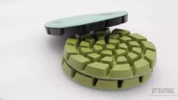 3set/63pcs Dia 4"/100mm Resin Bond Diamond Concrete Polishing Pads Thickened Floor Renew Pads US WAREHOUSE STOCK