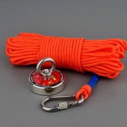 140KG Neodymium Magnet Fishing Holder Mount Pot with Ring Super Strong Round Search Magnet