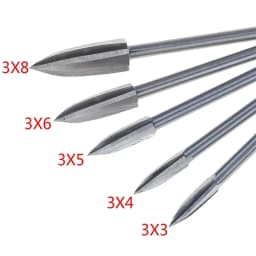 5PCS/set Steel Engraving Drill Bit Set Sharp Knife Wood Carving 3-8mm Drill Bit Woodworking Milling Cutter Rilling Engraving