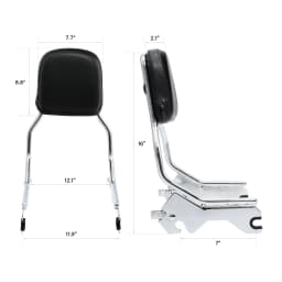 Sissy Bar Upright Backrest W/ Pad For Harley Softail Low Rider FXLR ST FXLRST 2018-2023 Sport Glide FLSB 2018-2025 Motorcycle