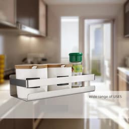 Stainless Steel Punch-free Bathroom Shelf Kitchen Wall Shelves Shower Basket Storage Rack Bathroom Accessories Storage Basket