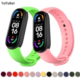 Bracelet for Mi band 7 6 Strap Sport Silicone Miband4 miband 5 Wrist correa Replacement Wristband for xiaomi Mi band 4 3 5 strap